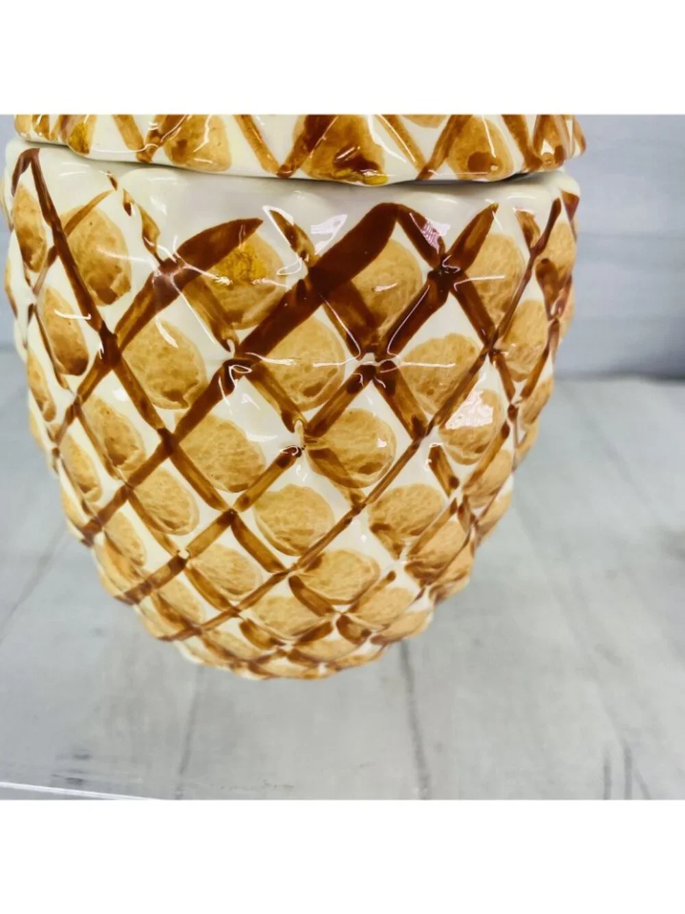 Alco PINEAPPLE Shape Ceramic Rubber Sealed Lidded  6